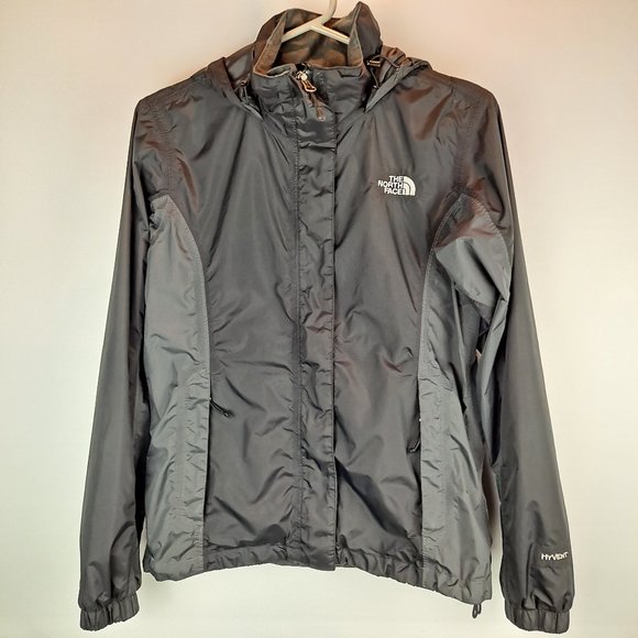 The North Face HyVent Hooded Rain / Wind Jacket Women's Size S/P - Picture 1 of 12